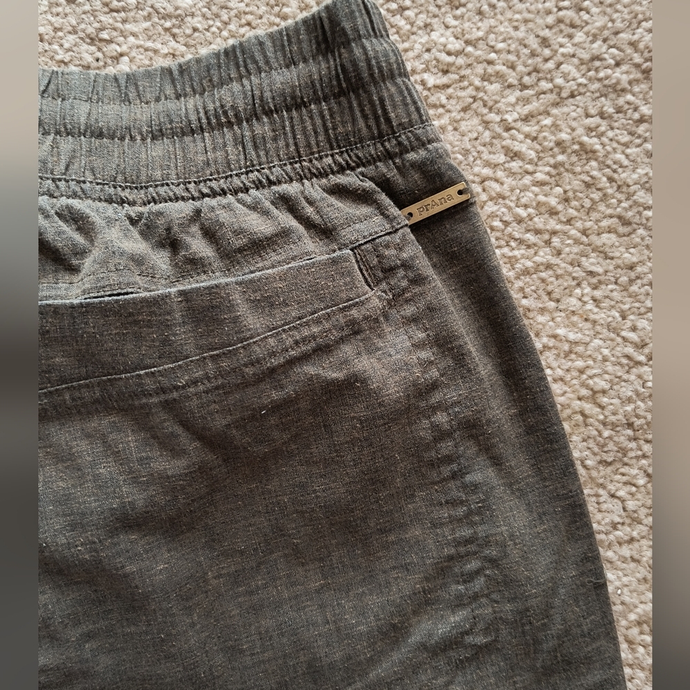 Prana Mantra Jogger Pants Hemp Blend Pull On Stretchy Waist Minimal Neutral LRG - Picture 8 of 12